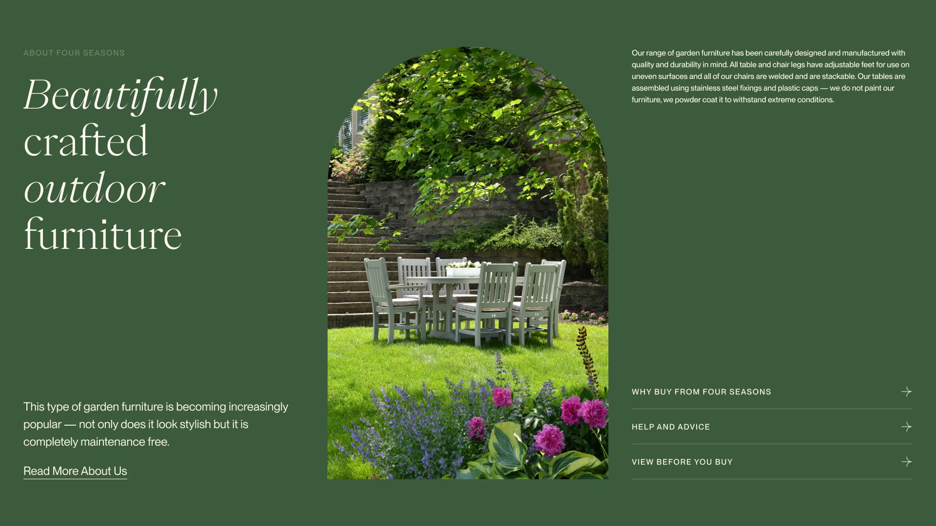 A design for Four Seasons about section