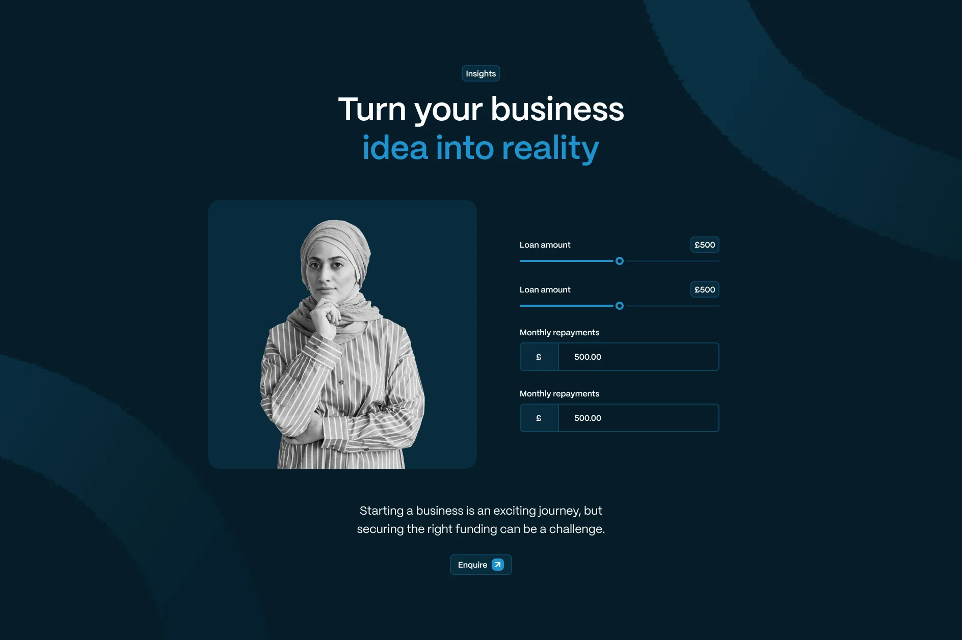 A design for Business Enterprise Funds calculator