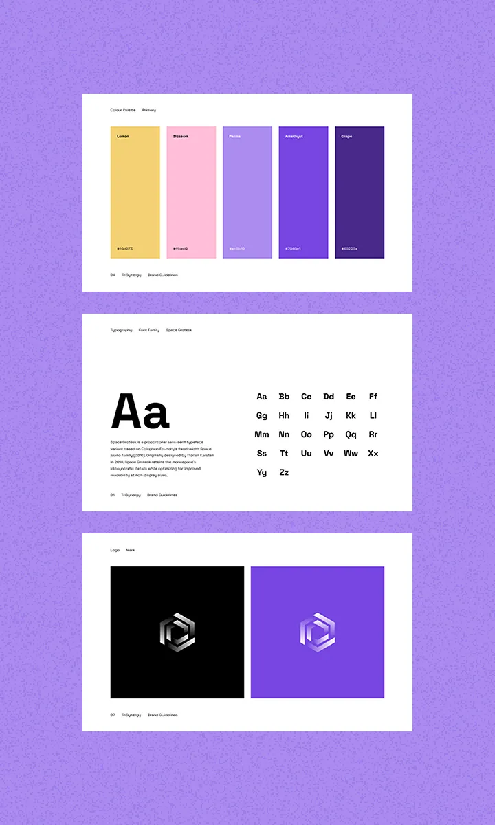 Design guidelines for a recent project