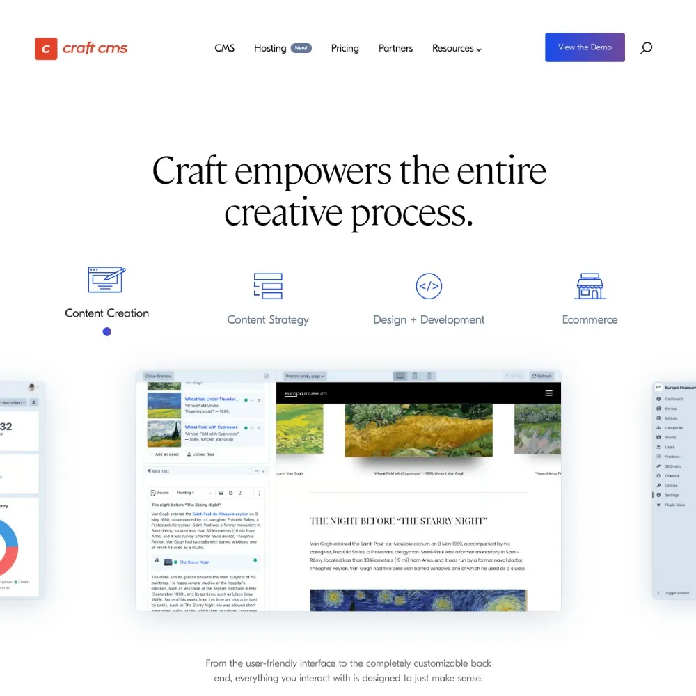 The Craft CMS website
